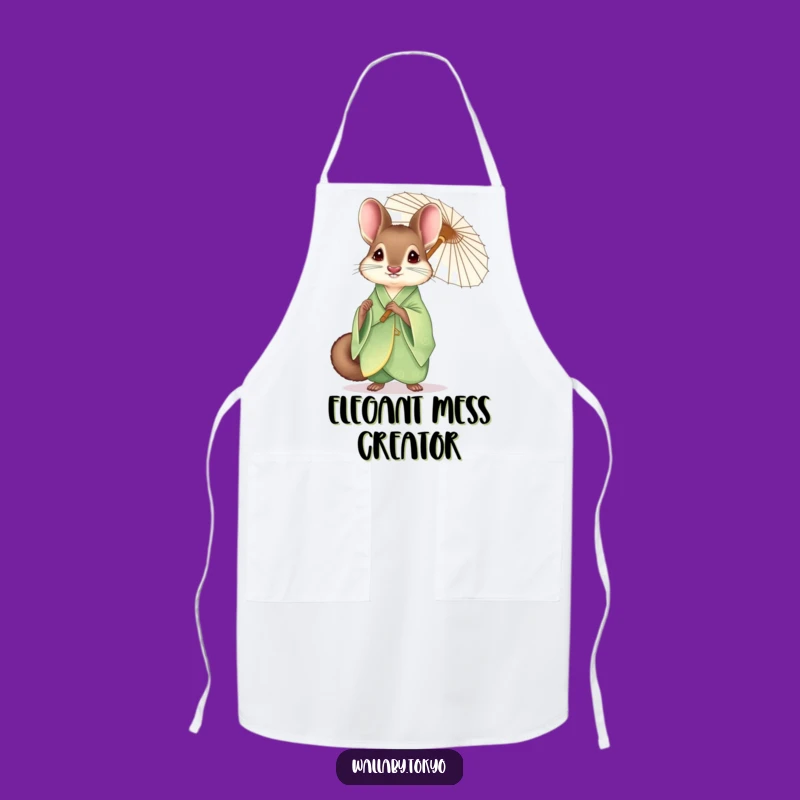 Funny Elegant Wallaby Apron: Chic Kitchen Style & Humorous Cooking Adventures!