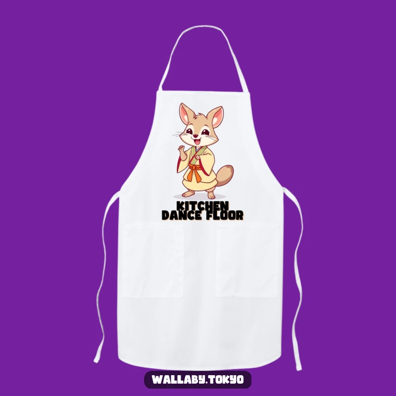 Funny Dancing Wallaby Apron: Dynamic Kitchen Dancer, Protects Clothes & Adds Humor