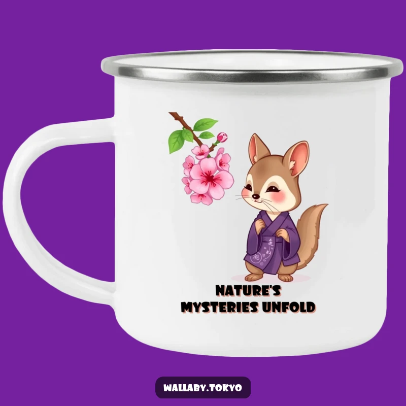 Funny Purple Wallaby Camp Mug: Contemplative Sips & Humorous Outdoor Moments!