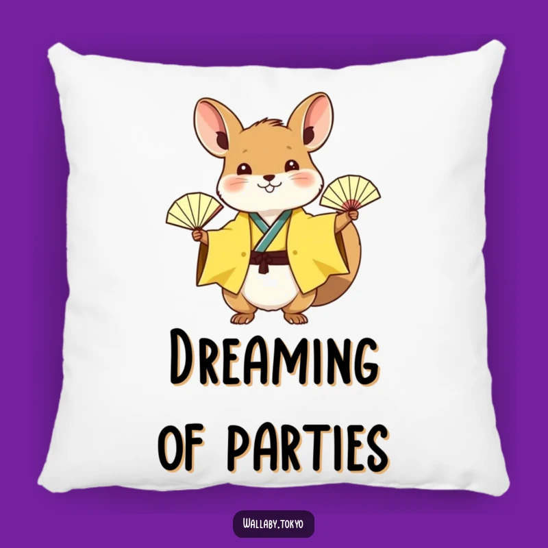 Funny Yellow Wallaby Pillow: Cozy Comfort & Humorous Joy for Your Home!