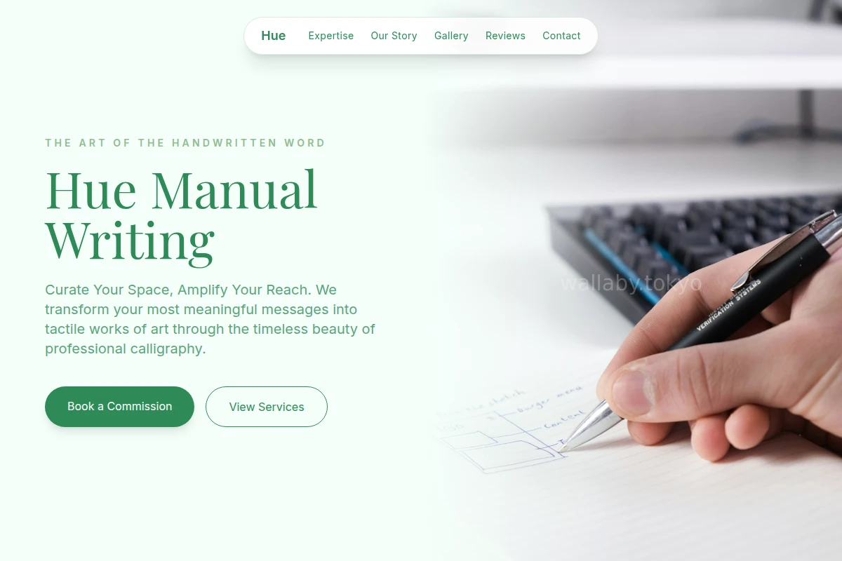 Hue Manual Writing