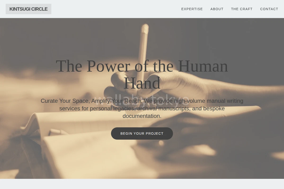 Volume Manual Writing