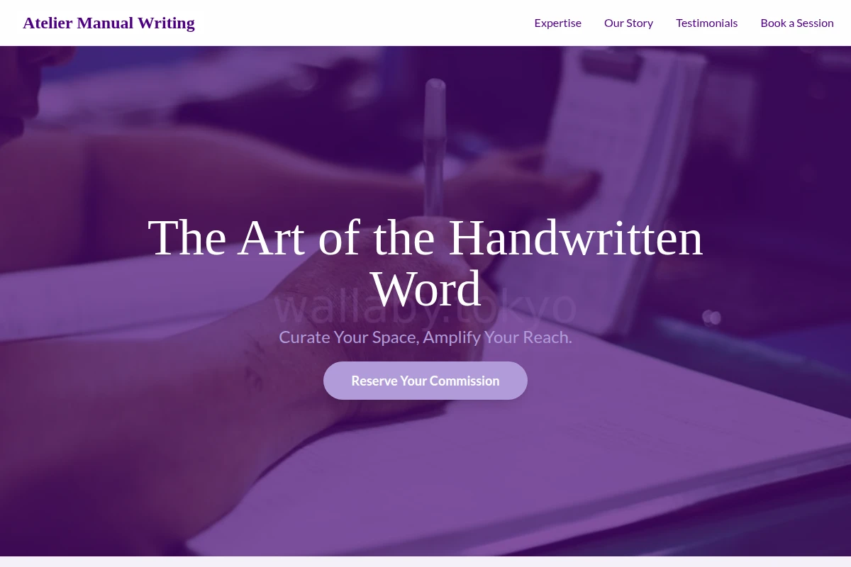 Atelier Manual Writing