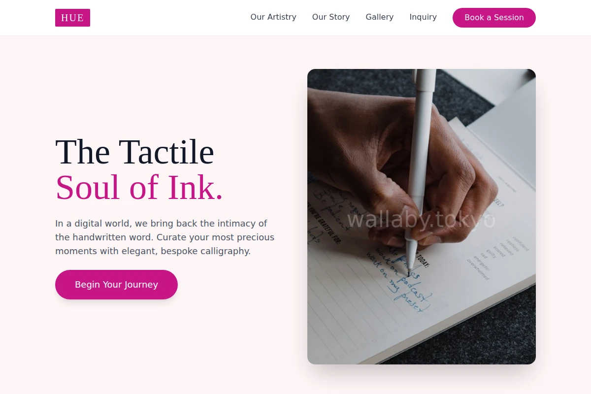 Hue Manual Writing