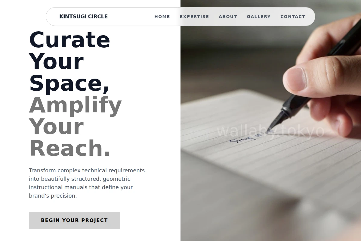 Geometric Manual Writing