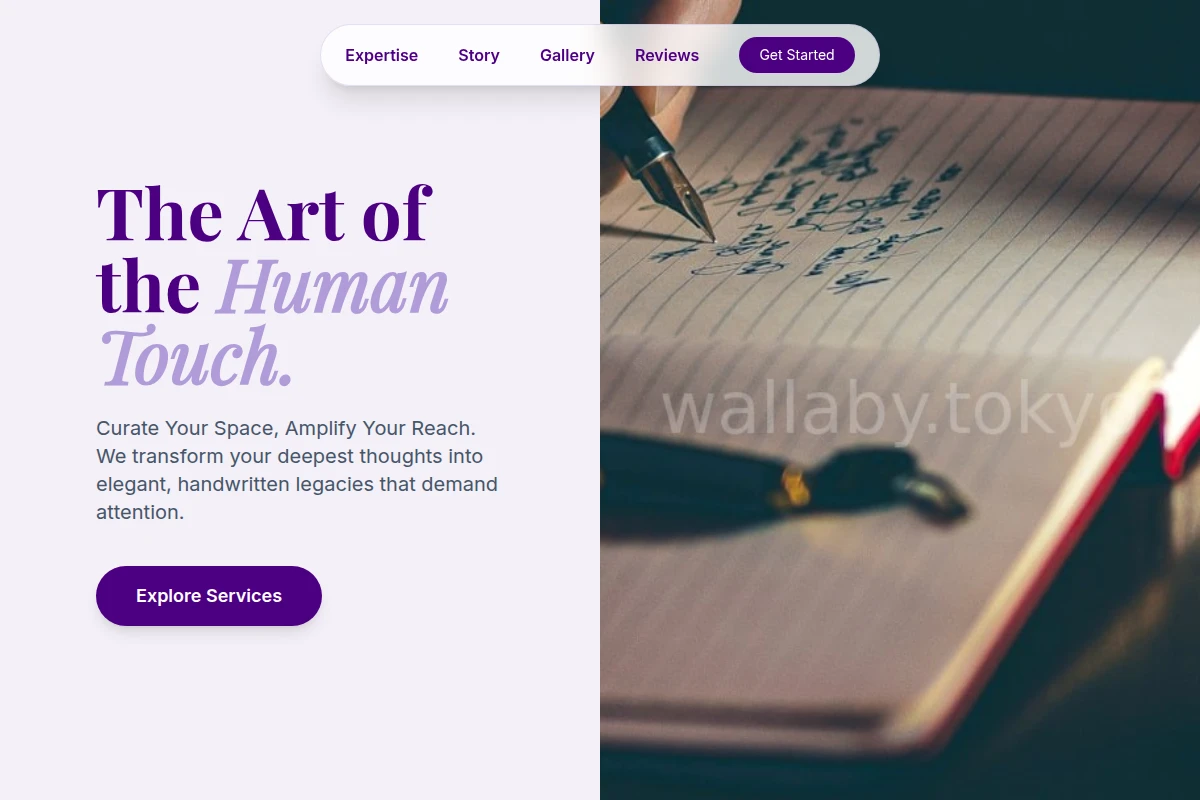 Fluid Manual Writing