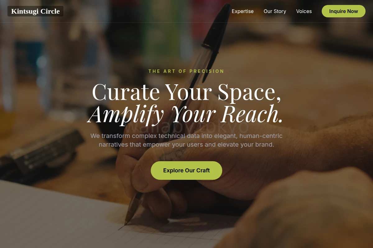 Bespoke Manual Writing