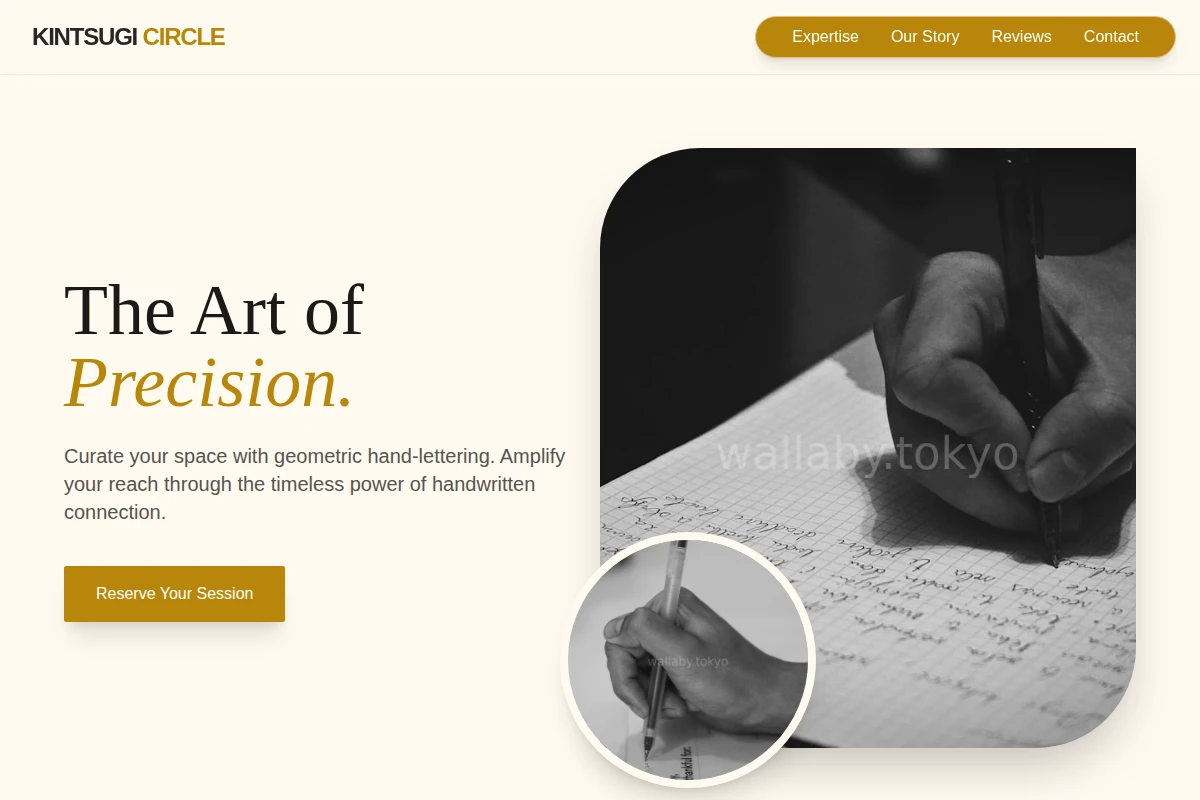 Geometric Manual Writing