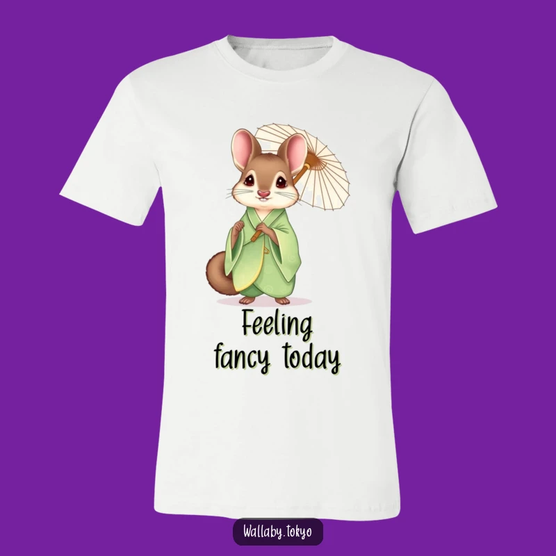 Funny Wallaby Kimono T-Shirt: Elegant Grace & Humorous Style Perfect for Gifts!