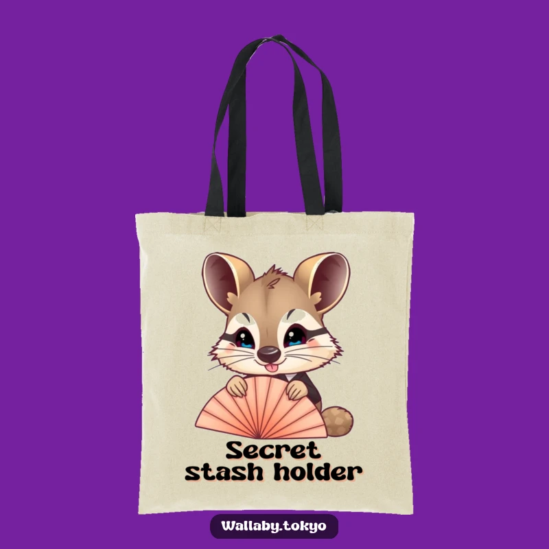 Funny Wallaby Fan Tote Bag: Formal Peek Design, Stylish & Humorous Shopping Bag Gift